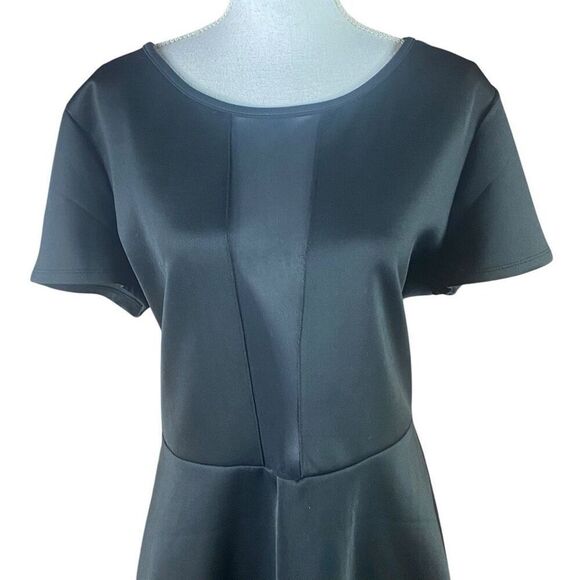 Red Dot Boutique Womens Black Mesh Chest Short Mini Dress 3X Plus - Picture 2 of 5